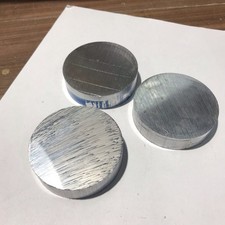 3x Reststücke Aluminium  Rund