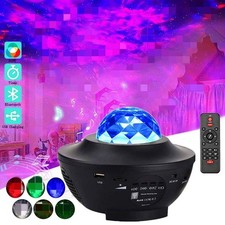LED Sternenhimmel Lampe Projektor USB Bluetooth Musik Laser Galaxy Nachtlicht