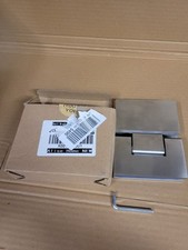 Glastürscharnier rahmenlos Glastürklemme Glasscharnier 180 Grad flach 