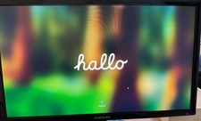 apple mac mini mit Monitor, Tastatur und Maus