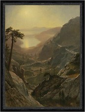 View of Donner Lake, California Albert Bierstadt Amerika USA See Faks_B 00298