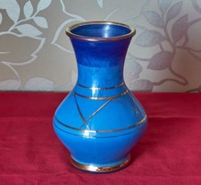 Vintage Glasvase Blau mit