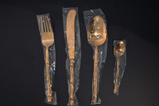 Nickel Bronze Besteck-Set im Etui | 18-tlg. Vintage Set | Originalverpackt