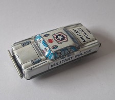 Blechspielzeug Blechauto Military Police Polizeiauto Friktion 9 cm ca.  1:50