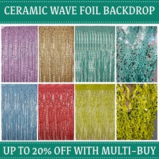 Lametta Folien Fransen Vorhang