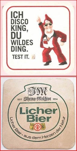 Zwei stück bierdeckel - zwei,