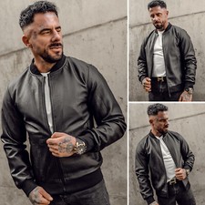 Bikerjacke Kunstlederjacke