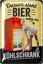 Blechschilder retro Bier Bar Deko, Metallschilder mit Spruch Partyraum, 20x30cm