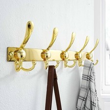 Edelstahl Kleiderhaken Hakenleiste Garderobenhaken Wandhaken Garderobe 16Haken