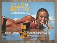 ORIGINAL REKLAME WERBUNG 1986  ELLEN BETRIX Sonnencreme, Sonnenöl