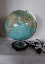 Schöner Columbus Duo Erdglobus  Glas Leuchtglobus Ø 25 cm sehr guter Zustand  
