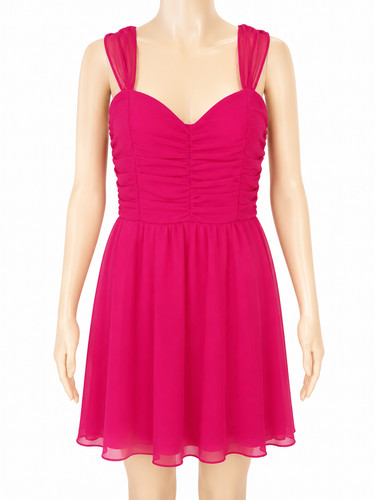 Damen abendkleid fuchsia - damen,