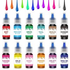 Lebensmittelfarbe Flüssig 12 Farben Hochkonzentriert Food Coloring... 