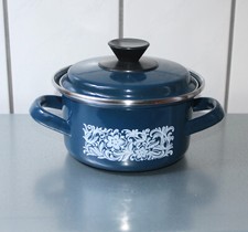 Alter DDR Emaille Kochtopf