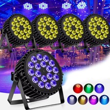 4stk RGBW 270W Par Licht 18LED DJ Bühnenlicht DMX Beam Scheinwerfer Disco Party