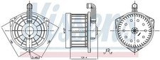 Gebläse 87550 NISSENS für HONDA CIVIC VII Hatchback