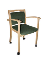 Seniorenstuhl Alexander auf Rollen – Komfortabler Pflegestuhl mit Armlehnen u...