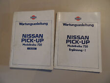 Werkstatthandbuch Nissan (Datsun) Pick-Up King-Cap  Modellreihe 720 Benziner