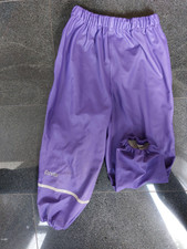 Caretec Matschhose/Regenhose,lila, gummiert Thermo+Reflektoren, Gr. 116