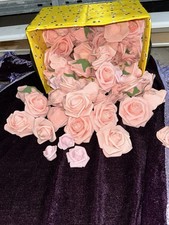 72 STK Künstliche Große Rosen Rosa Schaumrosen 13 Stk. Das Bild Kleine