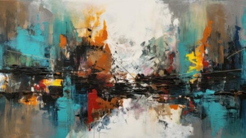 Wandbild der abstrakte - wandbild:,