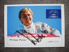 Autogramm Karte Philipp Peter Audi Sport ADAC Super Tourenwagen 97 Motorsport