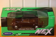 Volkswagen Classic Beetle 1950 VW Käfer schwarz Welly NEX 1:18 versiegelt