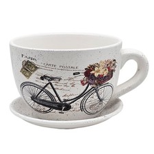 Pflanztopf Tasse schwarzes