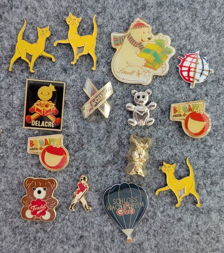 Konvolut werbe pins - werbe,