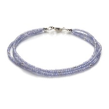 Tansanit 3-reihiges Armband