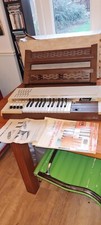 VINTAGE BOXED B5 ELECTRIC ORGEL WORKING ORDER WITH STAND & PAPERWORK 1970S