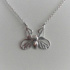 Bienen Collier Biene Halskette Insekt Tierschmuck Jugendstil Kette Silber 925/-
