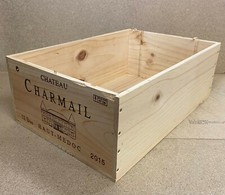 Weinkiste Holz 12er Kiste Deko Wein Shabby Regal Chateau Charmail Bordeaux