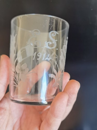 Antik militaria glas - militaria,