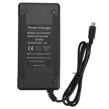 (UK Plug) Elektroroller Schnellladegerät 42V 3A Scooter Power Batterieladeg UI