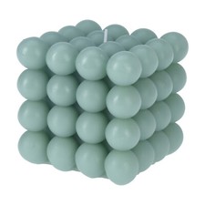 Deko Bubble Kerze Grün Groß