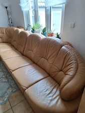 Wohnlandschaft von Himolla in Leder beige