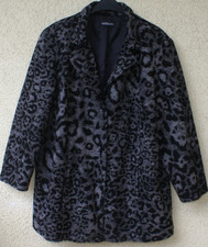 SEE YOU Jacke Kurzmantel Swinger Wollmix schwarz grau Leo Gr. 52 NEU NP 239,-- €