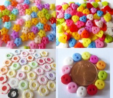 Bunte Knöpfe Mix Stern Herz