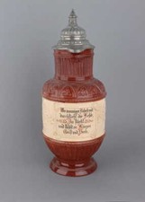 Große Keramik Bierkanne mit