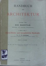 Altchristliche und byzantinische Baukunst. Handbuch der Architektur ; 3,1. Holtz