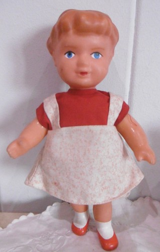 Alte ddr gummi puppe 20cm - ddr,