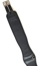 Euroriding Sattelgurt Honeycomb schwarz Langgurt Memory Schaum Konturgurt