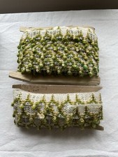 alte Spitze, Borte Nähen Basteln ca 4 cm  breit  18/2x2,60 M Lang Retro Gardine
