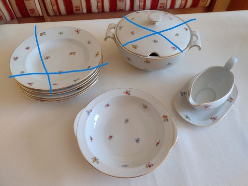 Sauciere und servierschüssel - sauciere,