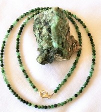 facettierte Smaragd Kette - 30