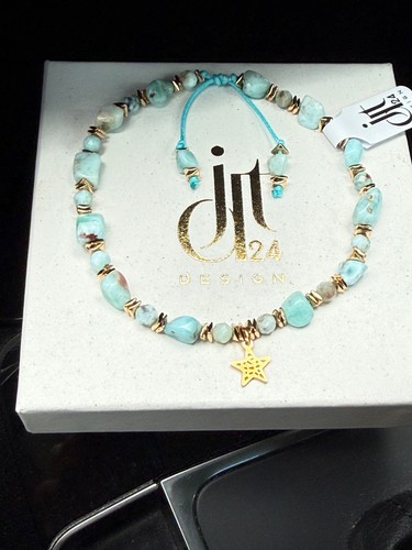 Larimar armband naturstein - larimar,