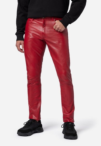Herren lederhose bono slim fit - herren,