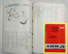 Original Deutz D 3006 Traktor Ersatzteilliste 1980 Ersatzteilkatalog