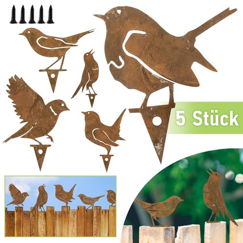 Rost vogel gartenstecker - rost,